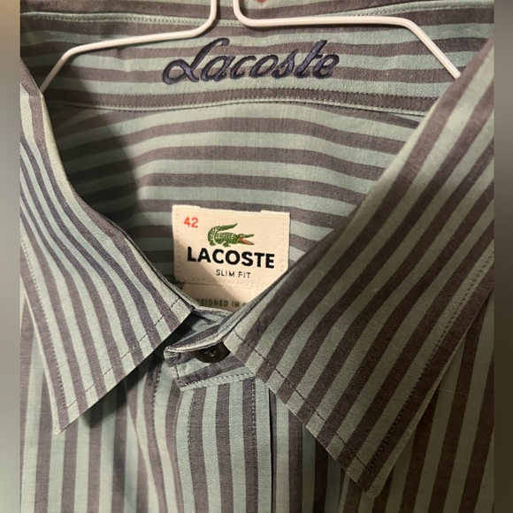 Lacoste button up long sleeve shirt - Picture 3 of 4
